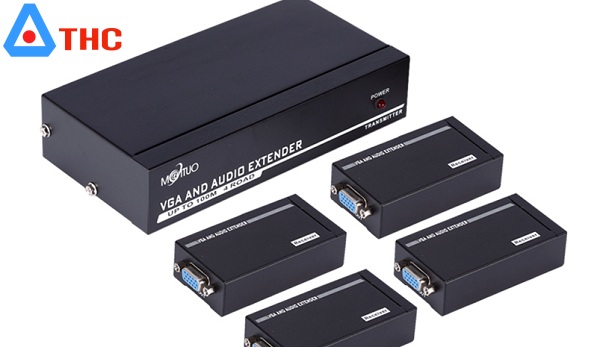 Bộ khuếch đại VGA 100m MT-104T, kéo dài VGA 100m 